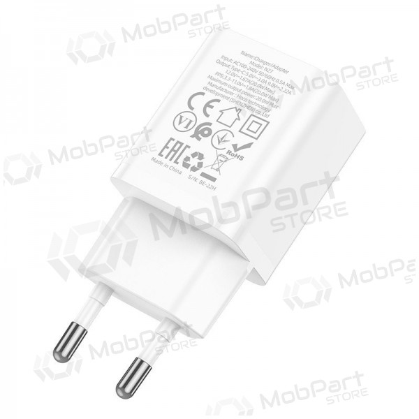 Laddare buitinis Hoco N27 Innovative PD20W vit