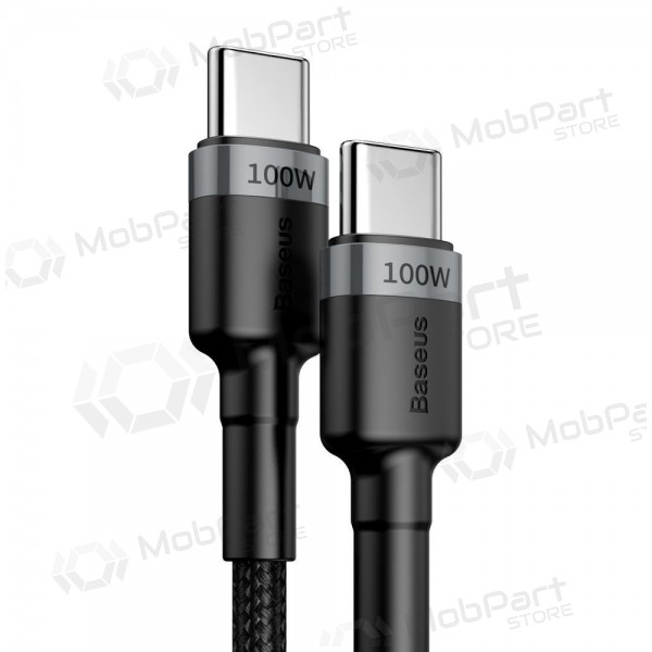USB kabel Baseus Cafule PD100W Type-C 2.0m grå-svart CATKLF-ALG1