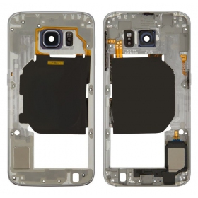 Samsung G920F Galaxy S6 inre kropp (svart) (begagnad Grade B, original)