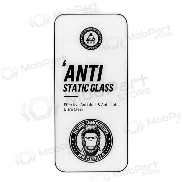 LCD apsauginis stikliukas 5D Mr. Monkey Glass (Strong HD) Apple iPhone 15 Pro Max svart