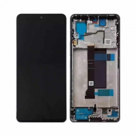 Ekranas Xiaomi Redmi Note 13 Pro+ 5G su lietimui jautriu stikliuku och rėmeliu Midnight Black original (service pack)