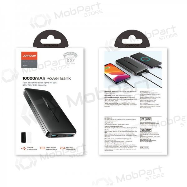 Powerbank Power Bank Joyroom JR-T012 10000mAh svart