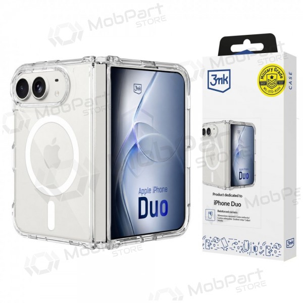 Apple iPhone Duo fodral "3mk Armor MagCase" (transparent)