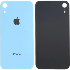 Apple iPhone XR baksida / batterilucka (blå) (bigger hole for camera)