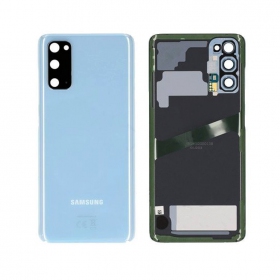 Samsung G981F / G980 Galaxy S20 baksida / batterilucka (Cloud Blue) (begagnad grade C, original)