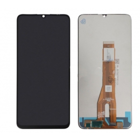 Xiaomi Poco M3 skärm (svart) (med ram) (service pack) (original)