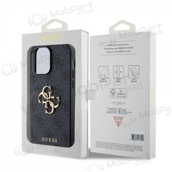 Apple iPhone 14 Pro Max fodral - Guess PU 4G Metal Logo (grå)