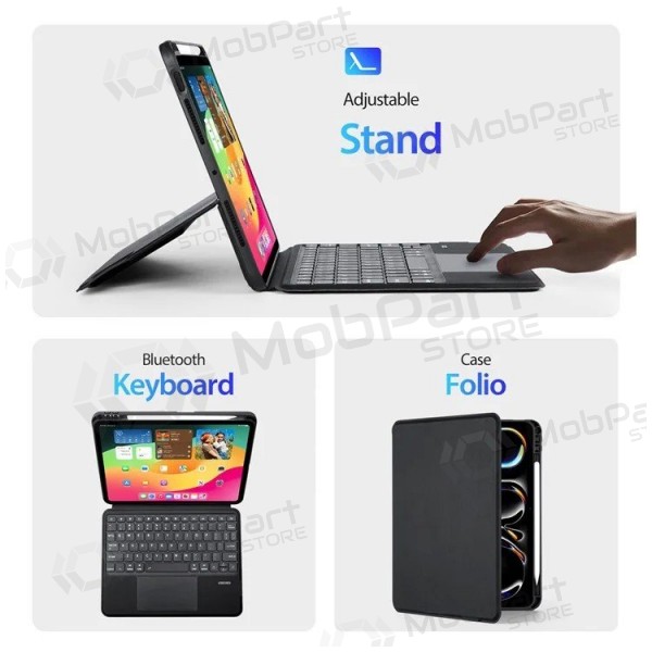 Apple iPad Pro 11 2024, 2025 fodral med tangentbord -Dux Ducis DK- (svart)