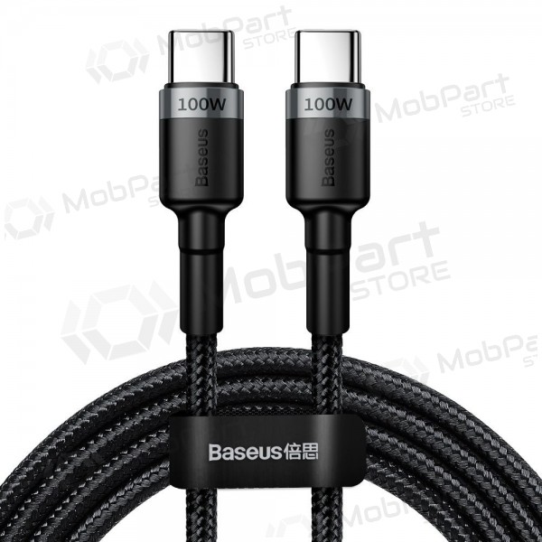 USB kabel Baseus Cafule PD100W Type-C 2.0m grå-svart CATKLF-ALG1