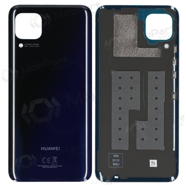 Huawei P40 Lite baksida / batterilucka (svart) (service pack) (original)