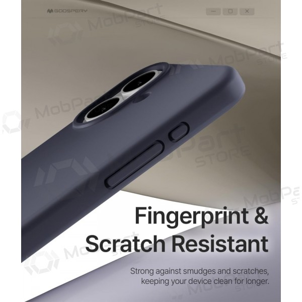 Mobilskal / fodral Mercury Pure Magsafe Silicon Case Apple iPhone 17 mörkblå