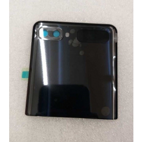 Samsung F700 Galaxy Z Flip baksida / batterilucka (svart) (begagnad grade B, original)