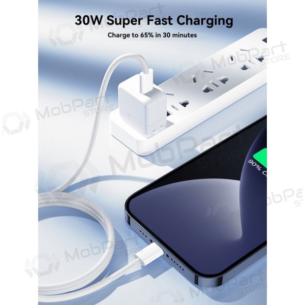 USB kabel Joyroom S-A45 USB-C to Lightning 30W 1.2m vit