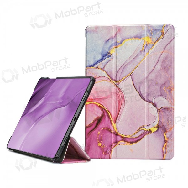 Samsung Galaxy Tab A9+, Tab A11+ fodral - Smart Leather (marble)