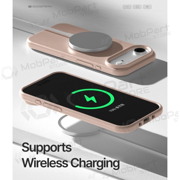 Apple iPhone Air fodral Mercury "Pure Magsafe Silicon Case" (rosa sand)