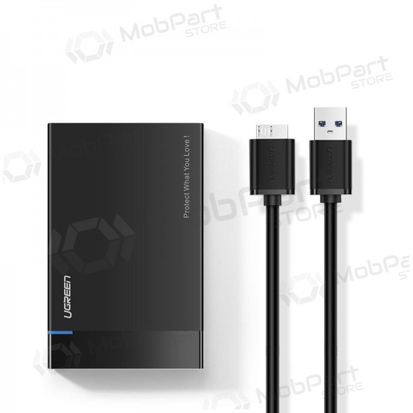 2.5" HDD SSD adapter Ugreen US221 + 0.5m cable svart