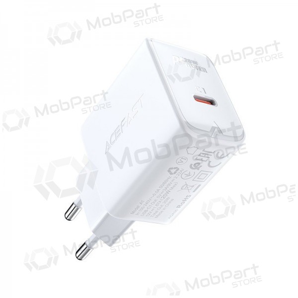 Laddare buitinis Acefast A1 PD20W USB-C vit