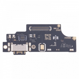 Xiaomi Redmi Note 13 Pro 4G laddarkontakt och mikrofon med flex (service pack) (original)