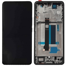 Xiaomi Redmi Note 13 Pro+ 5G skärm (svart) (med ram) (OLED)
