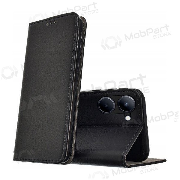 Xiaomi Redmi A5, Poco C71 (173,45x79,35x8,45) plånboksfodral - Smart Magnetic (svart)