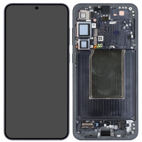 Samsung Galaxy S25+ skärm (svart) (med ram) (monterad serviceförpackning)
