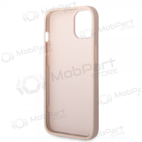 Apple iPhone 14 fodral - Guess PU 4G Metal Logo (rosa)