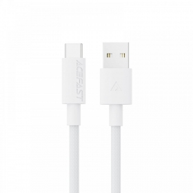 USB kabel Acefast C18-04 USB-A to USB-C 1.2m vit