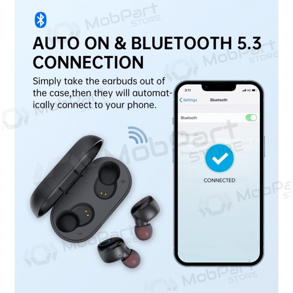 Trådlösa hörlurar Choetech BH-T16 Hi-Fi Bean TWS Trådlösa hörlurar Choetech BH-T16 Hi-Fi Bean TWS