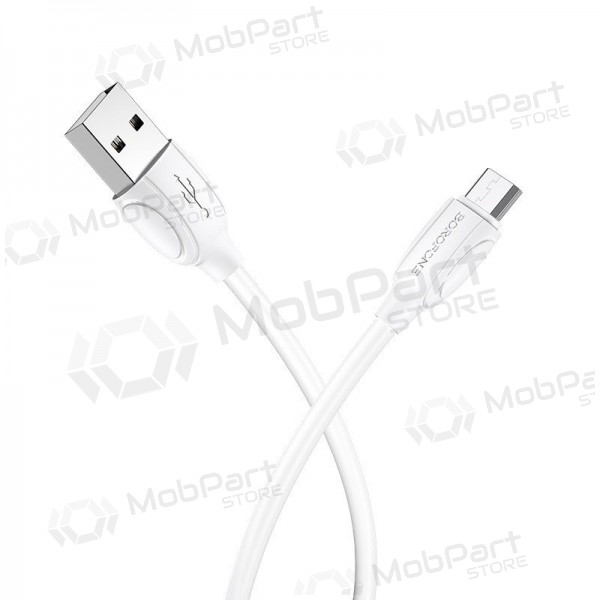 USB kabel Borofone BX19 USB-A to MicroUSB 1.0m vit