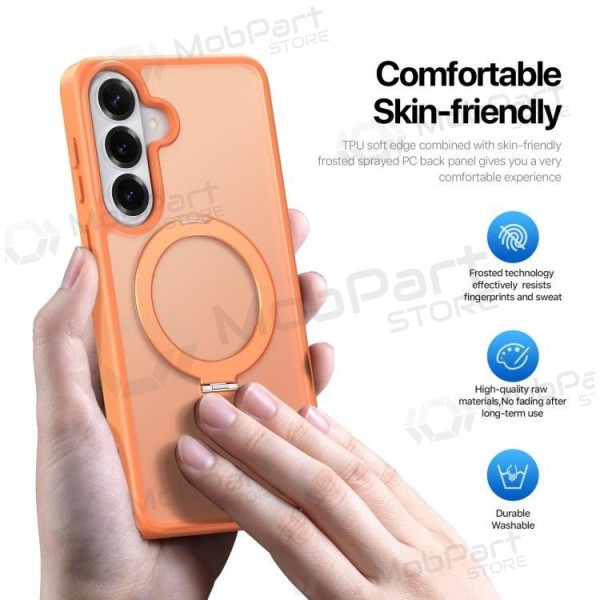 Samsung Galaxy S26 Ultra fodral - Dux Ducis Yind Magnetic Stand (orange)