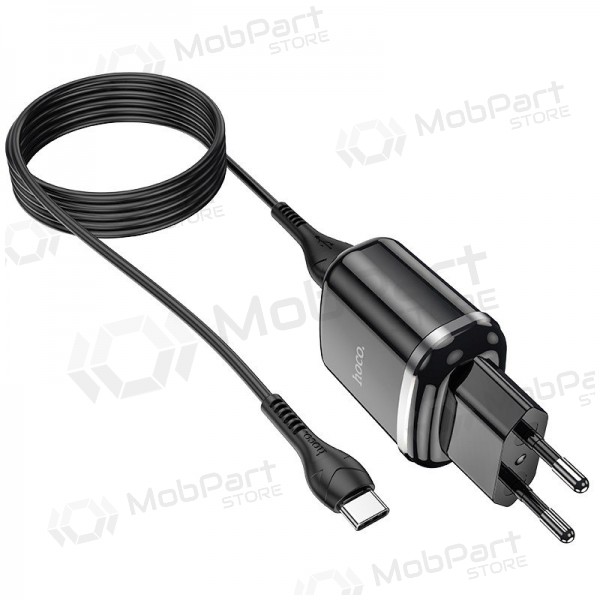 Laddare Hoco N4 + Type-C (2.4A) (svart)