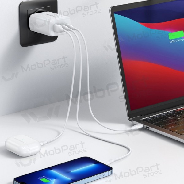 Laddare buitinis Ugreen CD275 2xUSB-C/USB-A 65W vit
