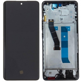 Xiaomi Redmi Note 15 4G skärm (svart) (med ram) (OLED)