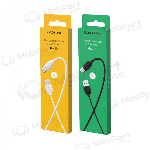 USB kabel Borofone BX19 USB-A to USB-C 1.0m vit