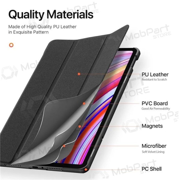 Xiaomi Redmi Pad Pro 12.1 fodral - Dux Ducis Domo (svart)