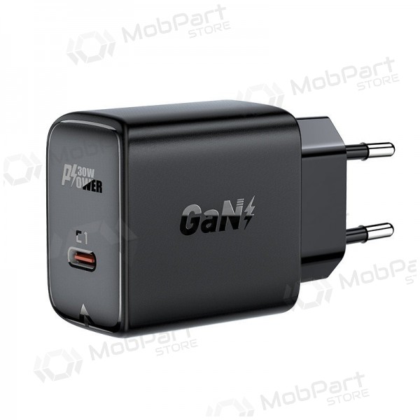 Laddare buitinis Acefast A21 30W GaN USB-C svart