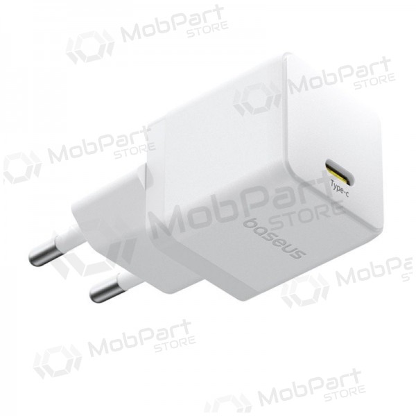 Laddare Baseus Palm 20W USB-C + USB-C to USB-C cable 1.0m vit P10111602213-01