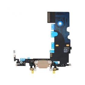 Apple iPhone 8 / SE 2020 laddarkontakt och mikrofon med flex (guld)