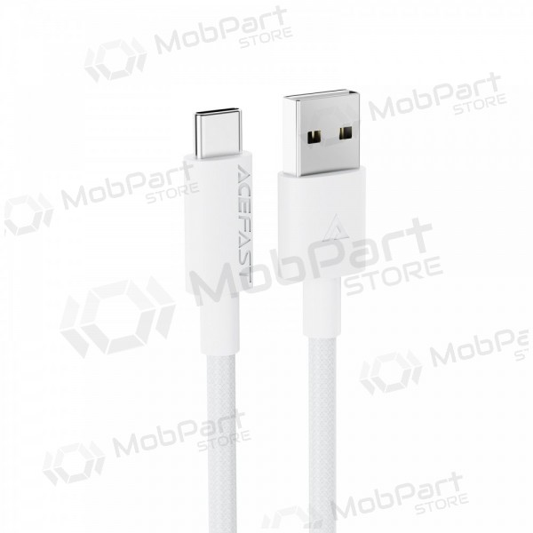 USB kabel Acefast C18-04 USB-A to USB-C 1.2m vit