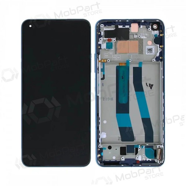 Xiaomi 11 Lite 5G NE skärm (blå) (med ram) (original)