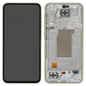 Samsung Galaxy A35 skärm (Awesome Lemon) (med ram) (original)