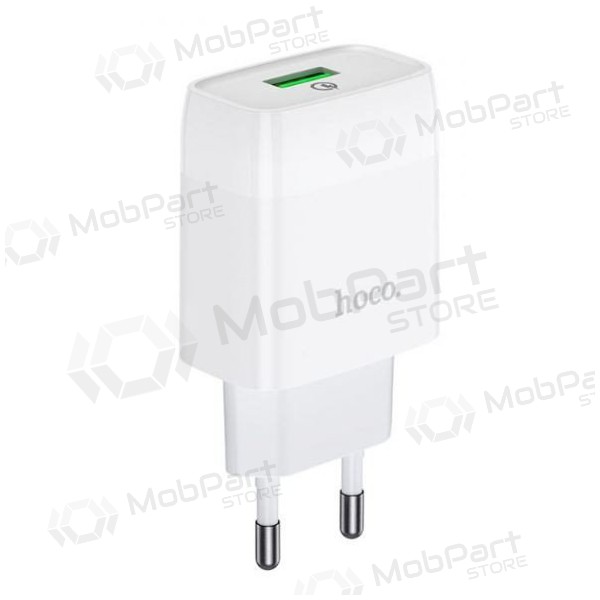 Laddare HOCO C72Q Glorious USB (QC3.0) (vit)