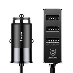 Billaddare Baseus CCTON-01 (4xUSB 5.5A) (svart)