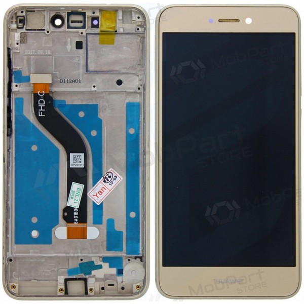 Huawei P8 Lite (2017) / P9 Lite (2017) / Honor 8 Lite skärm (guld) (med ram)