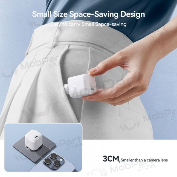 Laddare Joyroom JR-TCG08 USB-C GaN PD20W vit