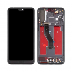 Huawei P20 PRO skärm (svart) (med ram) (OLED)