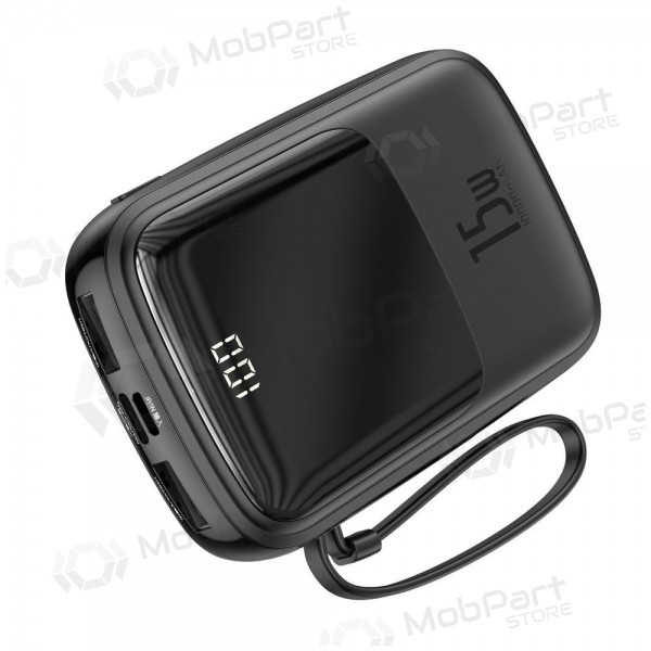 Powerbank Power Bank Baseus Q Pow With Type-C Cable 10000mAh svart PPQD-A01