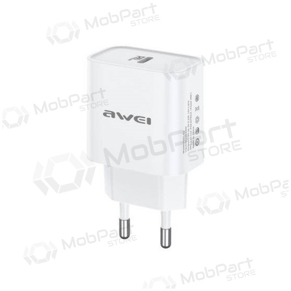 Telefonladdare Awei PD61-EU 20 W USB-C vit