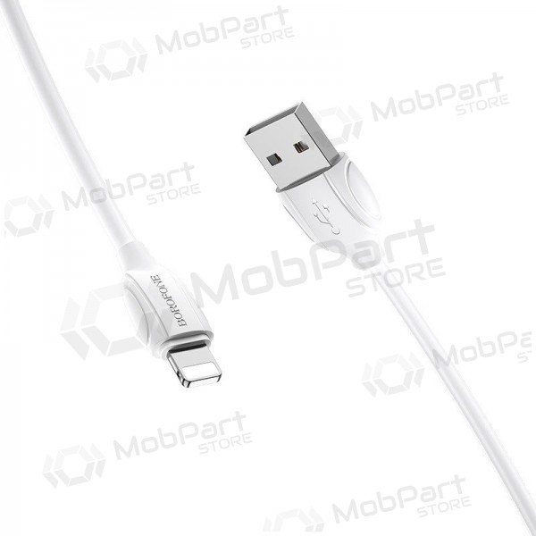 Lightning-kabel Borofone BX19 USB-A till Lightning 1 m vit