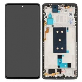 Xiaomi 11T 5G / 11T Pro 5G skärm (svart) (med ram) (service pack) (original)